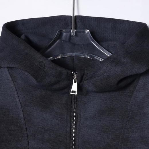 WY1037SDSA男士秋冬新款痞帅男装简约扎染解构明线半拉链立领连帽卫衣 商品图2