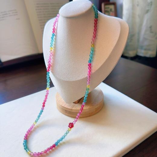 4.7mm多圈彩虹碧玺手串项链两用 商品图5