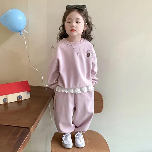 39.9/套蓓萌熊女童卫衣套装新款公主儿童洋气时髦休闲宝宝秋季两件套80-160 商品图2