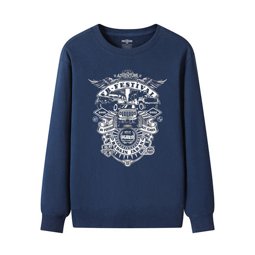 男士秋冬新款全棉圆领套头卫衣20周年英雄会团队服阿拉善队服B款 NMT-2236 商品图8