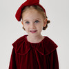 马克珍妮女童优雅蝴蝶领丝绒连衣裙2025年秋冬新款551593 商品缩略图2