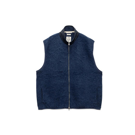 nanamica Zip-Up Mohair Vest 男女中性款马海毛羊毛混纺毛衣马甲 商品图4