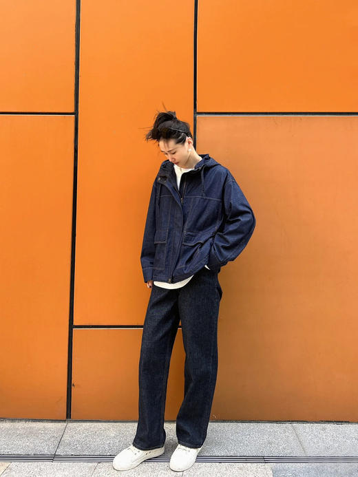 【高品质私服】【IC斜纹棉弹连帽牛仔外套】斜纹编织结构构建挺括骨架，久穿不易变形N1244-CC【无标出货 介意慎拍】 商品图5