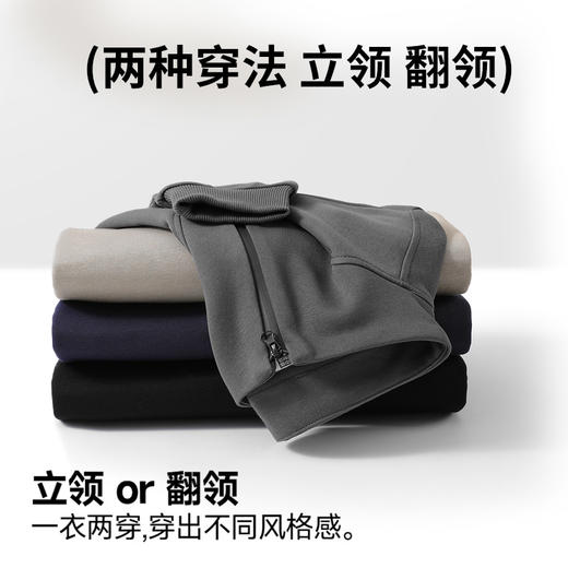 【衣柜"全能王" 两种穿法 自带层次感】JEEP SPIRIT刺绣半拉链卫衣 商品图2