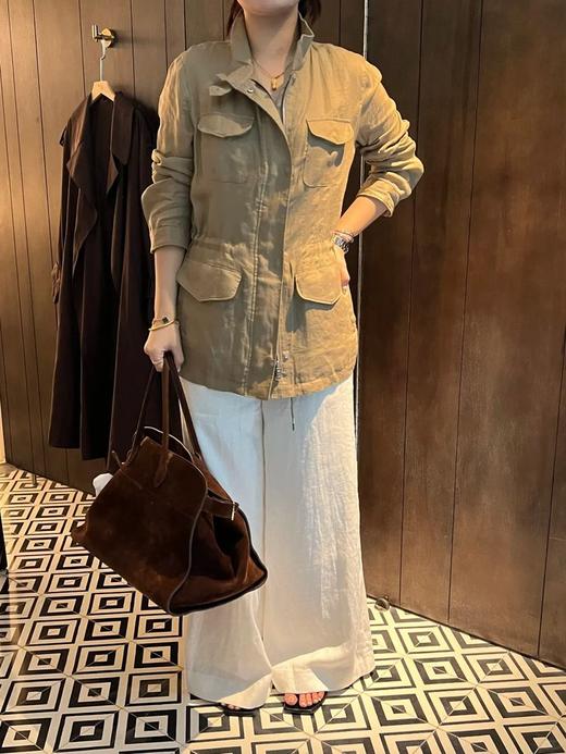 【高品质私服】【LP老钱风亚麻立领外套】微A字动态廓形，自带天然柔光肌理感！紫外线UPF50阻隔率N1542-CC【无标出货 介意慎拍】 商品图6