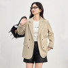 【09/03新品】熙世界职场风率性休闲西装外套女2025秋季新款高级感气质西服上衣 商品缩略图4