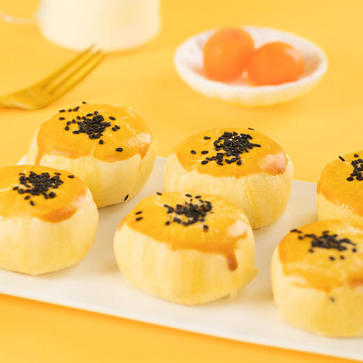 【港荣】咸蛋黄酥金黄酥皮400g 层层酥香 Q弹雪媚娘咸甜搭配口感丰富 入口绵密不腻 商品图3