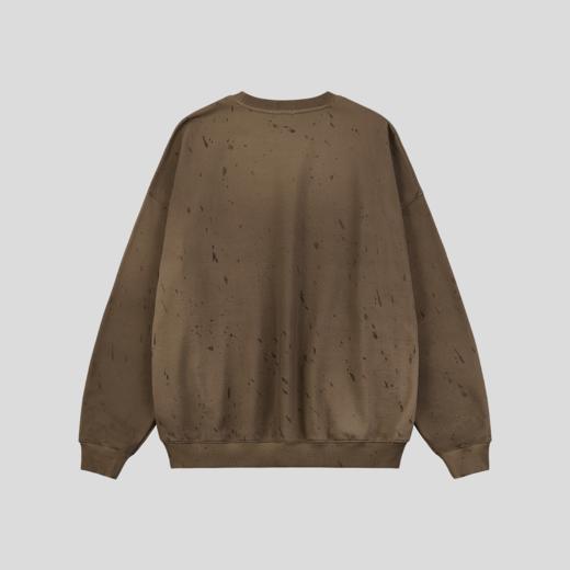 GOODBAI 916 logo印花泼墨渐变圆领oversize长袖卫衣 商品图4