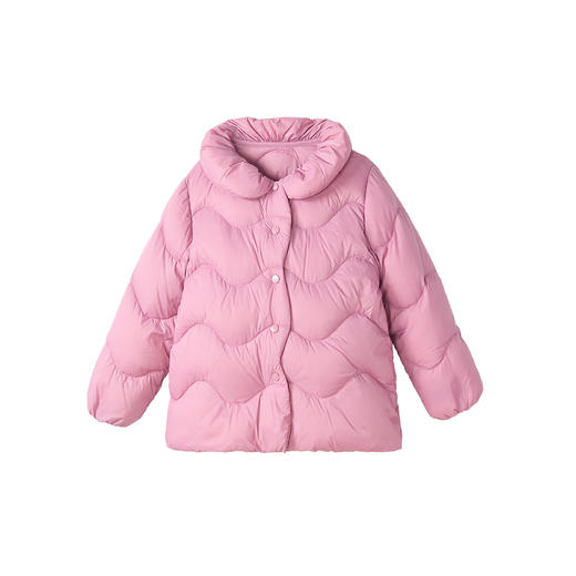 笛莎千与2025冬季新款女童时尚甜美翻领轻薄羽绒服 商品图4