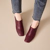 【预售5天】巨好穿法式深口单鞋女春秋方头中跟粗跟真皮高跟鞋乐福鞋及踝靴女MBJR&6948 商品缩略图1