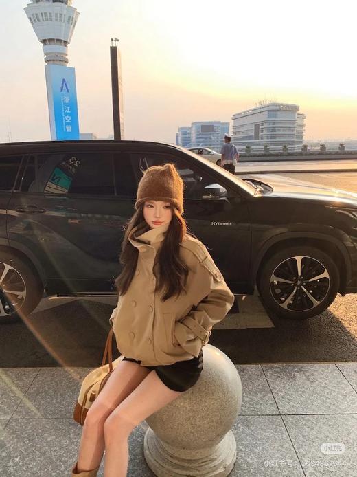 Acne studi*s 25Fw早秋新款 老钱复古风短款夹克风衣外套 商品图9