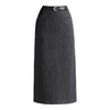 QYM 6326 -Y毛呢半身裙中长款包臀裙一步裙时尚 商品缩略图4