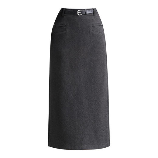 QYM 6326 -Y毛呢半身裙中长款包臀裙一步裙时尚 商品图4