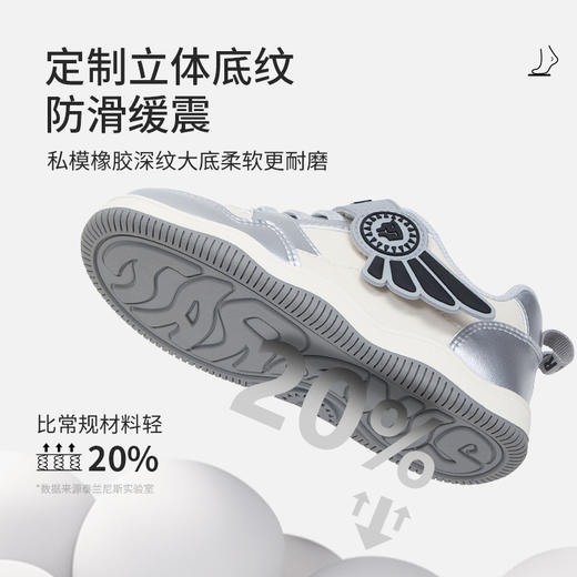 泰兰尼斯童鞋2025秋季新款儿童板鞋女童运动鞋防滑轻便男童休闲鞋 T02X5C8175 商品图3