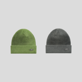 GOODBAI 916 logo异形金属件渐变印花针织帽