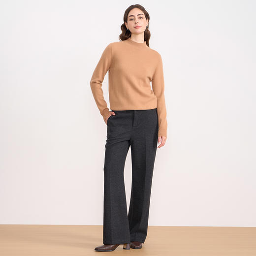 EITIE爱特爱打底显瘦修身立领纯色针织衫秋新款7901612 商品图4