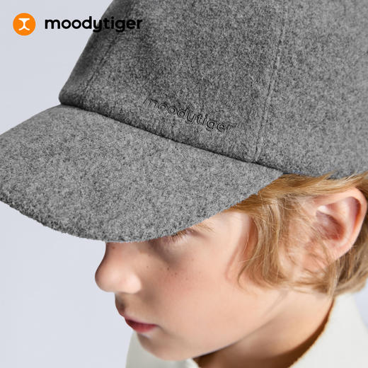 moodytiger儿童暖皮衣家族帽子锁温透气拒水鸭舌帽53532403【大J】 商品图3