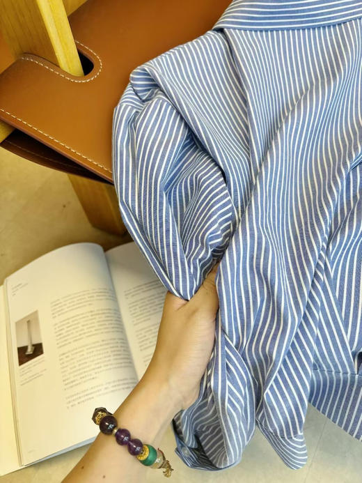 Celin * 同源面料条纹衬衫|挺括kang皱 商品图6