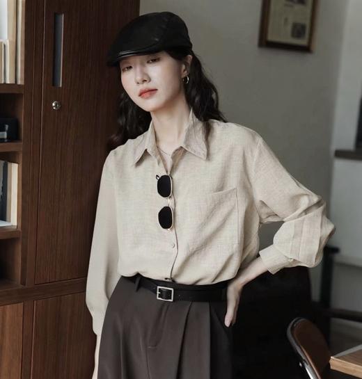 优选丨【浅幼 复古仙踪衬衫】80-145可穿，版型宽松垂顺，面料轻薄舒适柔软，百搭文艺复古风！ 商品图5