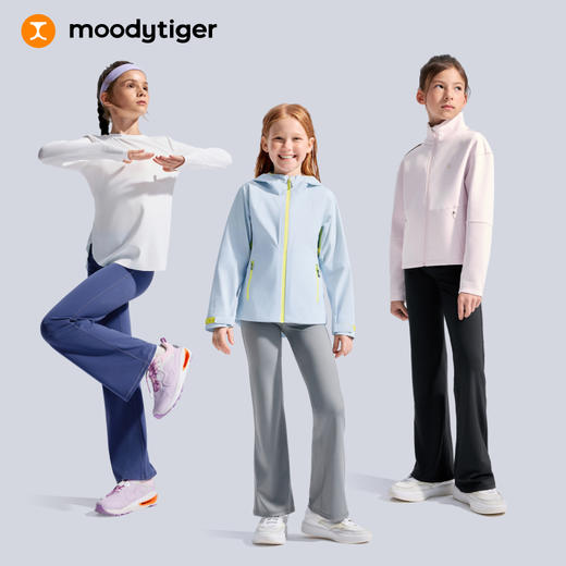 moodytiger女童小云朵Essential微喇紧身裤运动休闲53211402【DR】 商品图4