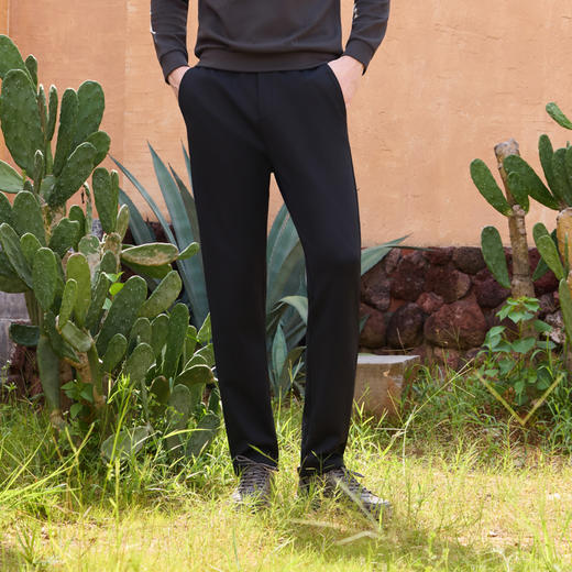 半身缘男裤 秋季简约时尚百搭舒适商务休闲裤253201M17730035 商品图4