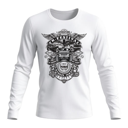 秋冬新品20周年巴丹吉林英雄会纪念长袖T恤衫全棉户外休闲衣服 NMT-2232 商品图4