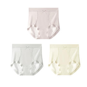 曼芬尼轻塑镂空提花内裤三条装061002