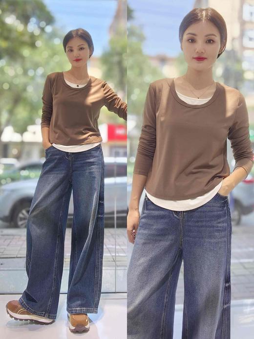 581809天丝棉直筒牛仔裤 商品图6