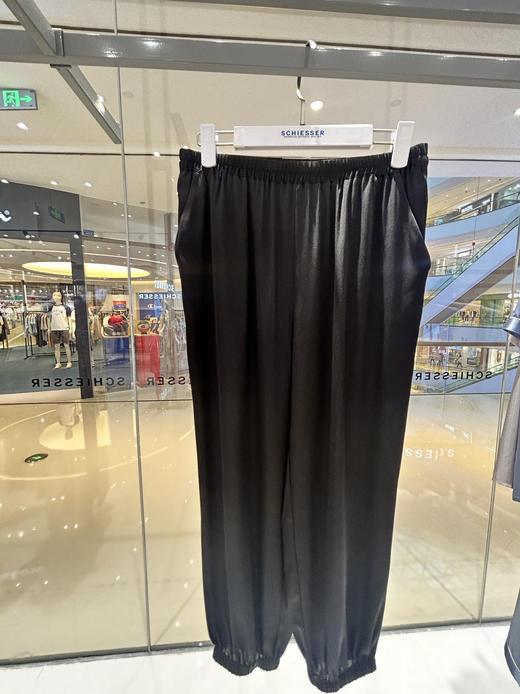 【100%桑蚕丝】铂雅女士真丝外穿收脚口裤 90/19311P 商品图0