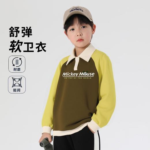 贝田2025新款男童卫衣春秋款儿童秋季男孩Polo衫学院风早秋天上衣 商品图1