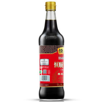 恒顺 香醋 5.5度 500ml 糯米酿造炒菜蘸食调味 不添加防腐剂 /粮油调味 /调味品 /醋 商品图0