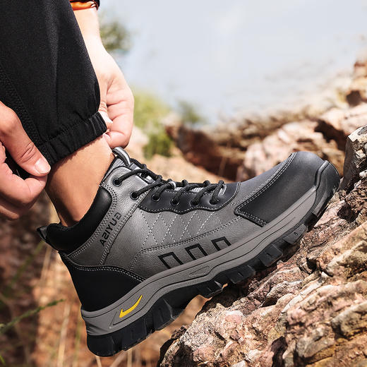 新款劳保鞋防砸防刺穿橡胶底徒步系列耐磨高帮四季款 商品图6