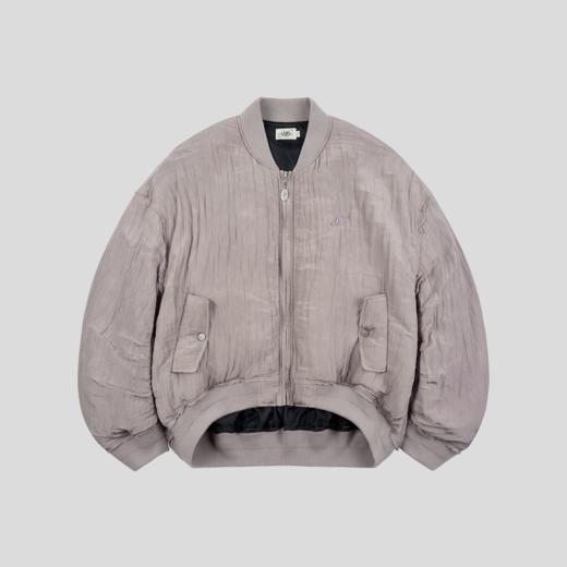 GOODBAI 916 褶皱肌理棒球领收口拉链oversize外套 商品图2