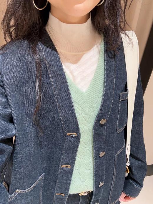 【高品质私服】【IC棉弹牛仔V领外套+牛仔裤】解构经典，穿出酷飒新哲学，弹力持久，柔软舒适N1247/N1248-CC【无标出货 介意慎拍】 商品图8