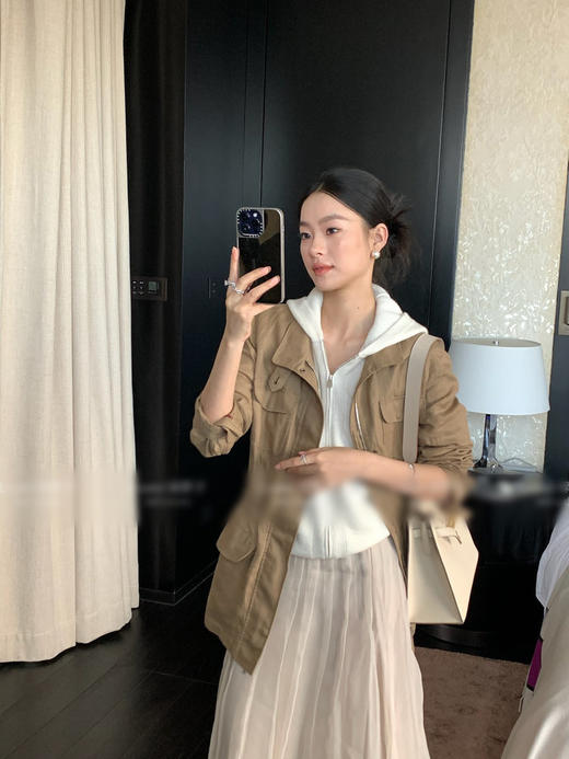 【高品质私服】【LP老钱风亚麻立领外套】微A字动态廓形，自带天然柔光肌理感！紫外线UPF50阻隔率N1542-CC【无标出货 介意慎拍】 商品图1