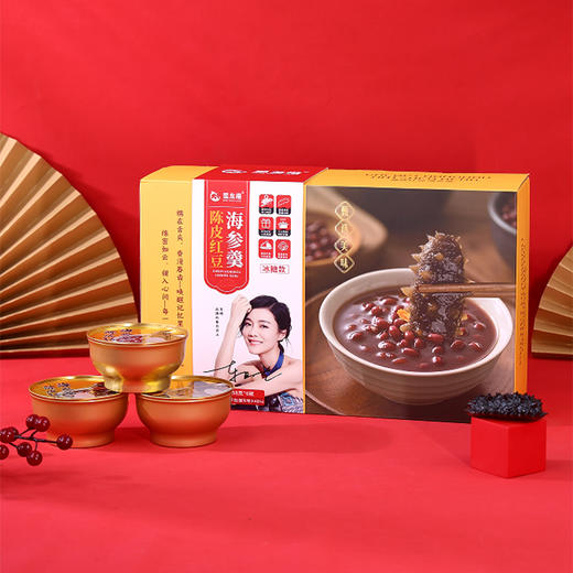 星龙港陈皮红豆海参羹冰糖款258g*6碗 商品图3