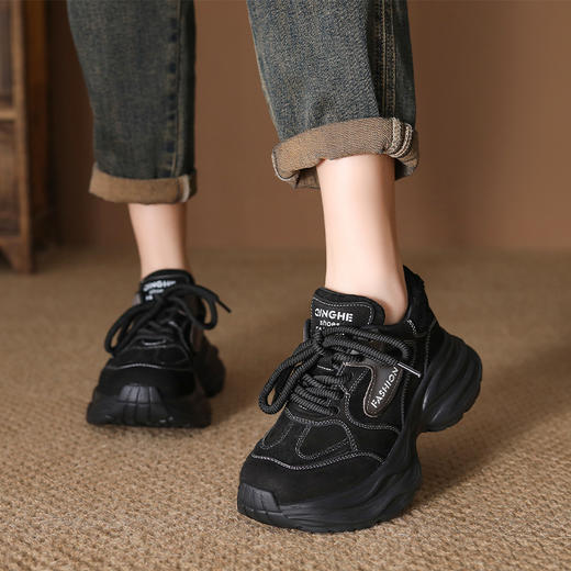 FR 85065厚底小个子老爹鞋透气休闲运动休闲鞋 商品图2