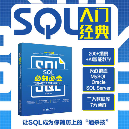 SQL必知必会：巧用AI教你快速精通SQL 康高堂 编著 北京大学出版社 商品图1