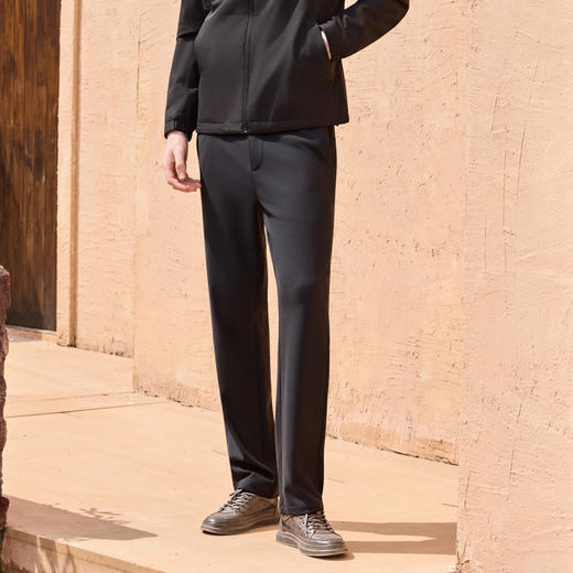 半身缘男裤 秋季亲肤柔软舒适自然休闲裤253101M10330033 商品图0