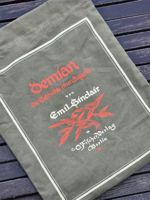 黑塞复古刺绣工装包 可选棕色/灰色  黑塞护书袋 商品图11