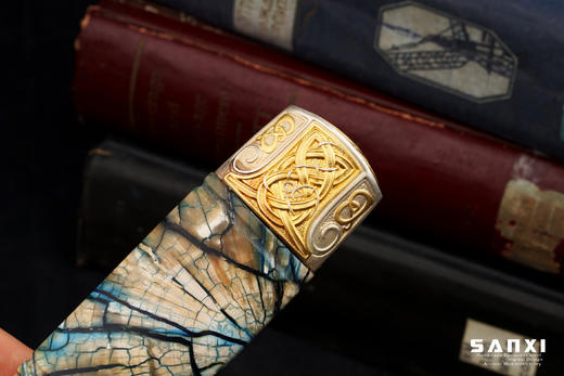 三希堂  现代刀  卷草星空小猎  未开刃 商品图8