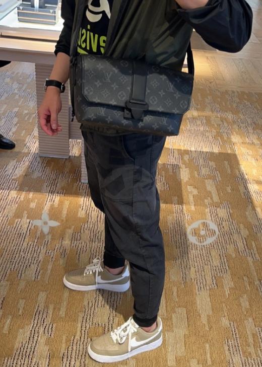 BT227-驴家可调节肩带搭扣开合 帆布拼皮革 斜挎单肩包（BT*MM）7.24直播款 商品图2