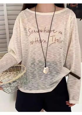 【门店同款】ENJOY秋季“城市与旷野”字母印花薄上衣 164843688