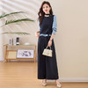 HR MEIQIN5556小香风轻熟御姐时尚套装裤气质穿搭阔腿裤两件套 商品缩略图5