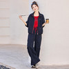 HR YF2616时尚休闲运动风三件套气质阔腿裤工装套装 商品缩略图5