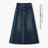 QYM F2123-Y半身裙高腰牛仔裙时尚气质中长裙 商品缩略图2