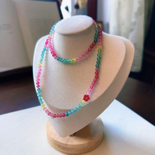 4.7mm多圈彩虹碧玺手串项链两用 商品图3