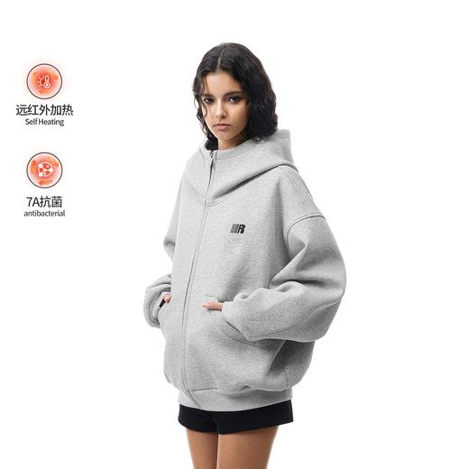 FDR官方店 460g高克重高领开衫空气层连帽卫衣外套男女春秋季上衣 商品图0