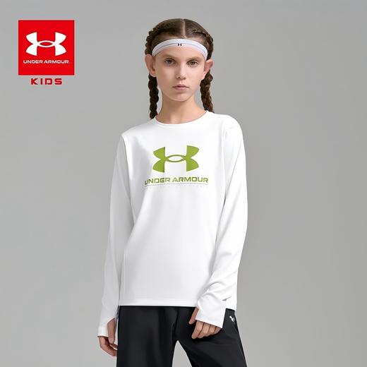【12月-特惠福利】Under Armour安德玛男女童新款轻奢吸湿速干圆领长袖T恤253121123 商品图1