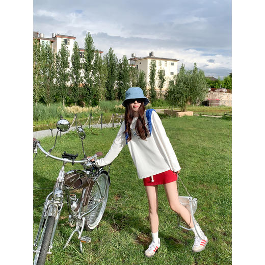 【110元任选2件】现货！韩系彩色涂鸦印花圆领设计长袖 商品图4